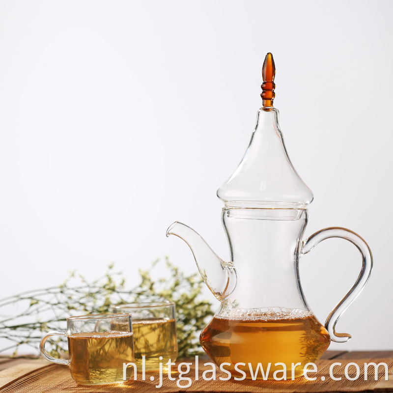 heat resistant glass teapot
